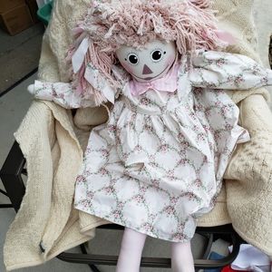 Large Raggedy Ann Doll By Kathy Rae 1992 Made in